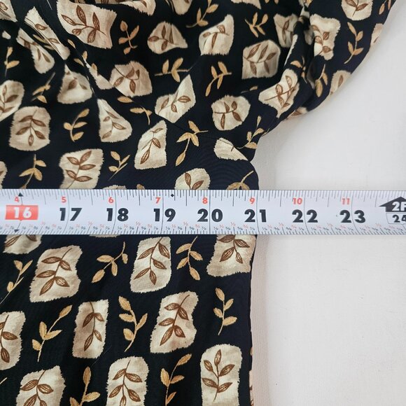 R.J. Stevens By Carol Escritor Top Blouse Button Down Size 16 V-Neck Fall Autumn - Picture 8 of 9